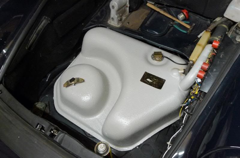 Fuel tank painting Fuel System and Engine Intake Air Impact Bumpers